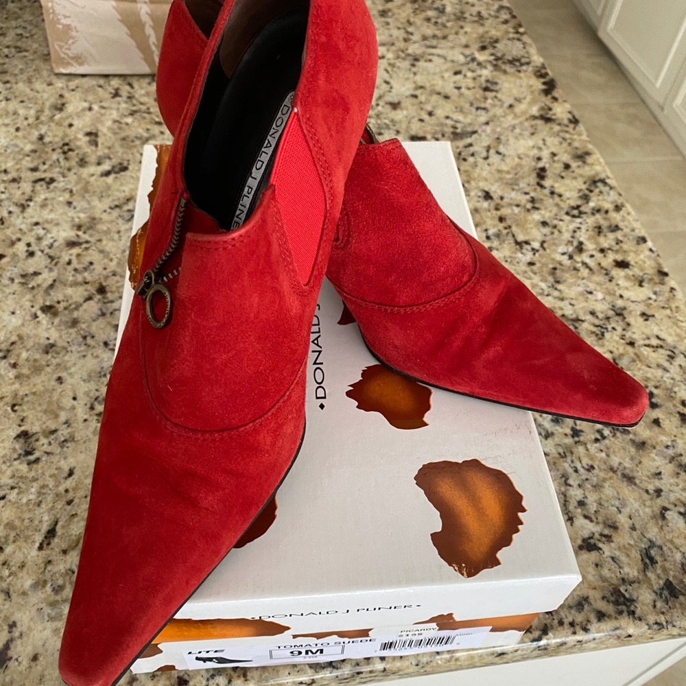 Red Heeled Booties
